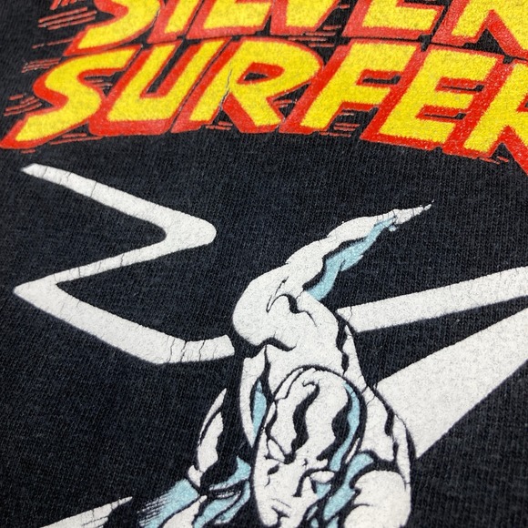 Vintage Marvel Silver Surfer Shirt Mens XXL Black 2006 Comic Book Fantastic 4 - Picture 4 of 10